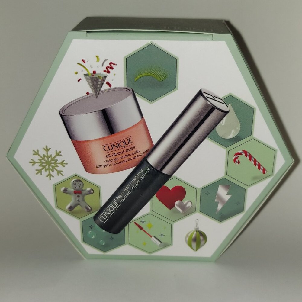 Clinique Easy Eye Duo - Travel Size High Impact Mascara & All About Eyes Cream